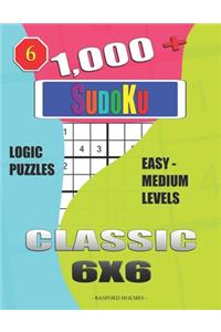 1,000 + Sudoku Classic 6x6