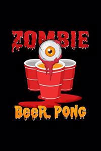 Zombie Beer Pong: 6x9 Beer Pong - dotgrid - dot grid paper - notebook - notes