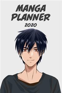 Manga planner 2020 [red eyes boy ] plain background][weekly] [6x9]