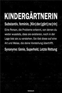 Kindergärtnerin Notizbuch