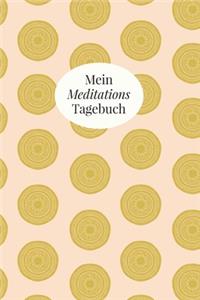 Mein Meditationstagebuch: 150 Seiten, leer, altrosa & gelb