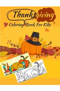 Thanksgiving Coloring Book For Kids