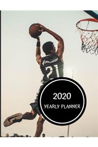 Basketball 2020 Yearly Planner