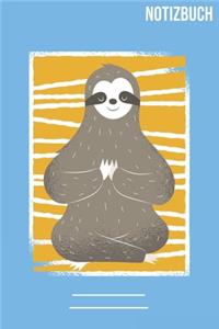 Yoga Faultier Notizbuch