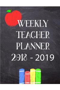 Weekly Teacher Planner 2018 - 2019