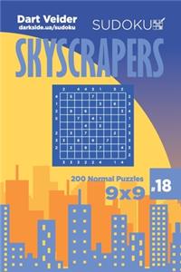 Sudoku Skyscrapers - 200 Normal Puzzles 9x9 (Volume 18)