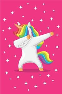 Dabbing Unicorn Pink Journal