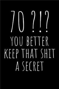 70?!? You Better Keep That Shit a Secret