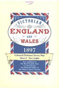 Victorian England and Wales 1897 Coloured Ordnance Survey Map: Sheet 6: East Anglia