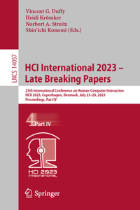 Hci International 2023 - Late Breaking Papers