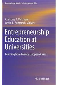 Entrepreneurship Education at Universities