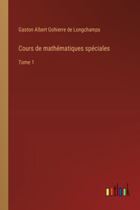 Cours de mathématiques spéciales