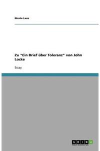 Zu Ein Brief über Toleranz von John Locke