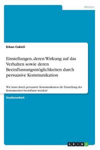 Einstellungen, deren Wirkung auf das Verhalten sowie deren Beeinflussungsmöglichkeiten durch persuasive Kommunikation