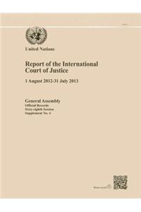 Report of the International Court of Justice (1 August 2012-31 July 2013)