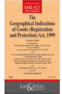 Geographical Indications of Goods ( Registration and Protection) Act, 1999 with Rules [Paperback] Law & Justice Publishing Co