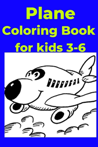 Plane Coloring Book for kids 3-6