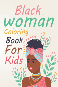 Black Woman Coloring Book For Kids