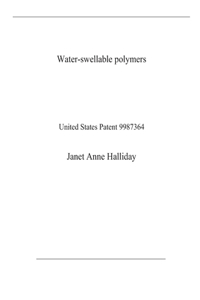 Water-swellable polymers