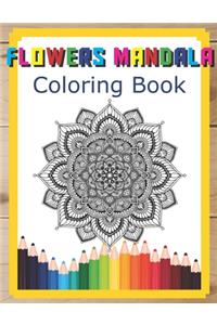 Flowers Mandala Coloring Book