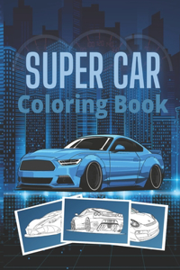 Super Car Coloring Book