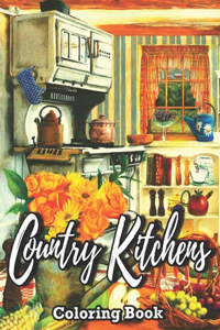 Country Kitchens Coloring Book