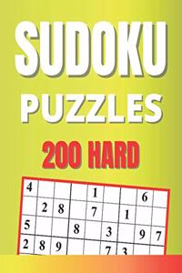 Sudoku Puzzles 200 hard: large print sudoku book for Seniors & Adults