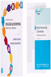 College Accounting Chapters 1-12 with Study Guide and Working Papers Plus Mylab Accounting with Pearson Etext -- Access Card Package