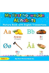 My First Norwegian Alphabets Picture Book with English Translations