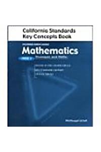 McDougal Littell Middle School Math: Standards Key Concepts Book (Student) Course 2