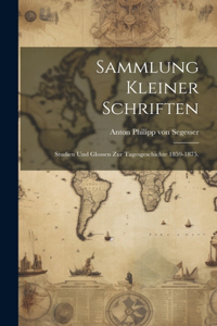 Sammlung kleiner Schriften