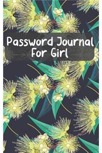 Password Journal for Girl