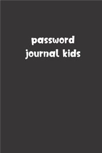 Password Journal Kids