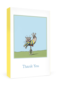 Edward Gorey: Unicycle Cat Boxed Thank You Notes