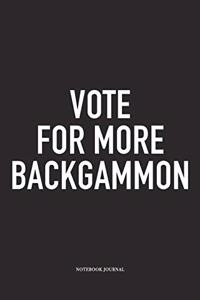 Vote for More Backgammon