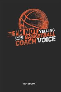 Basketball Coach Voice Notebook