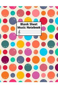 Blank Sheet Music Notebook