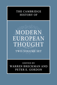 Cambridge History of Modern European Thought 2 Volume Hardback Set