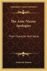 Ante-Nicene Apologies