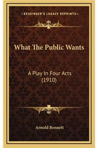 What the Public Wants