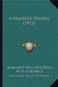 Master's Degree (1913)