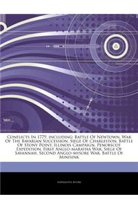 Articles on Conflicts in 1779, Including: Battle of Newtown, War of the Bavarian Succession, Siege of Charleston, Battle of Stony Point, Illinois Camp