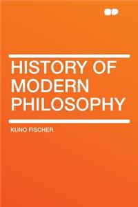 History of Modern Philosophy