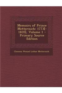 Memoirs of Prince Metternich