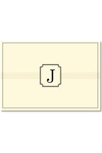 Note Card: J Monogram