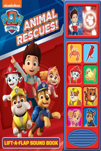 Nickelodeon Paw Patrol: Animal Rescues! Lift-A-Flap Sound Book