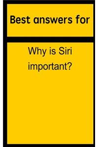 Best Answers for Why Is Siri Important?