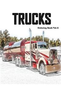Trucks Coloring Book Vol.2