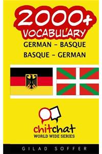 2000+ German - Basque Basque - German Vocabulary