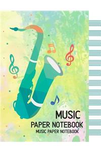 MUSIC PAPER NoteBook-Manuscript Paper